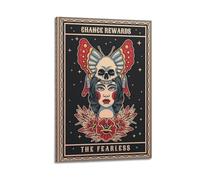PPZEBDYB Reward The Fearless Inspirational Art Poster Poster Decorative Painting Canvas Wall Posters And Art Picture Print Modern Family Bedroom Decor Posters 08x12inch(20x30cm)