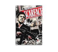 PPZEBDYB Scarface Movie Poster Poster Decorative Painting Canvas Wall Posters And Art Picture Print Modern Family Bedroom Decor Posters 12x18inch(30x45cm)