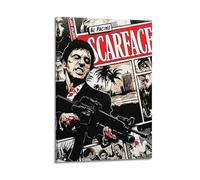 PPZEBDYB Scarface Movie Poster Poster Decorative Painting Canvas Wall Posters And Art Picture Print Modern Family Bedroom Decor Posters 12x18inch(30x45cm)