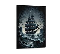 PPZEBDYB Stormy Seas Poster Poster Decorative Painting Canvas Wall Posters And Art Picture Print Modern Family Bedroom Decor Posters 08x12inch(20x30cm)
