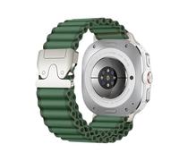 PPzsyxx Nylon Loop Strap For Samsung Galaxy Watch 7 Ultra 47mm Bracelet Correa, For GALAXY ULTRA Parachute Trail Buckle Band Accessories(Green S)