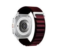 PPzsyxx Nylon Loop Strap For Samsung Galaxy Watch8-7 Ultra 47mm Bracelet For Samsung Galaxy Ultra2 2025 Band Accessories Accessories(25 Wine red,For Watch Ultra 47mm)