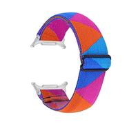PPzsyxx Nylon woven Strap For Samsung Galaxy Watch 8 40mm 44mm Bracelet For GALAXY 8classic 46mm Elastic Sport Wristband Accessories(21#(Silver))