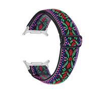PPzsyxx Nylon woven Strap For Samsung Galaxy Watch 8 40mm 44mm Bracelet For GALAXY 8classic 46mm Elastic Sport Wristband Accessories(16#(Silver))