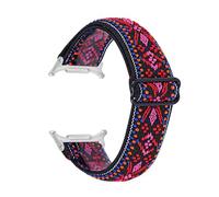 PPzsyxx Nylon woven Strap For Samsung Galaxy Watch 8 40mm 44mm Bracelet For GALAXY 8classic 46mm Elastic Sport Wristband Accessories(15#(Silver))