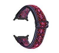 PPzsyxx Nylon woven Strap For Samsung Galaxy Watch 8 40mm 44mm Bracelet For GALAXY 8classic 46mm Elastic Sport Wristband Accessories(15#(Black))