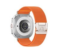 PPzsyxx Nylon Woven Strap For Samsung Galaxy Watch Ultra2(2025) Band Bracelet For GALAXY 7 Ultra 47mm Sport Wristband Accessories(Orange,For Watch Ultra 47mm)