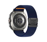 PPzsyxx Nylon Woven Strap For Samsung Galaxy Watch Ultra2(2025) Band Bracelet For GALAXY 7 Ultra 47mm Sport Wristband Accessories(Midnight Blue,For Watch Ultra 47mm)