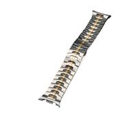 PPzsyxx One Piece Metal Bracelet For Samsung Galaxy Watch 8 44 40mm/8Classic 46mm/Ultra2/Ultra 47mm Stainless Steel Business Band Accessories(Silver gold,For Galaxy 8 40 44mm)