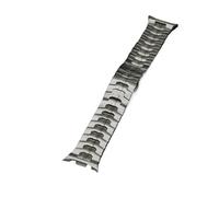 PPzsyxx One Piece Metal Bracelet For Samsung Galaxy Watch 8 44 40mm/8Classic 46mm/Ultra2/Ultra 47mm Stainless Steel Business Band Accessories(Titanium,For Galaxy 8 Classic 46mm)