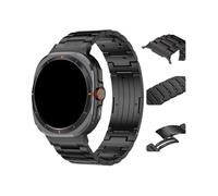 PPzsyxx Quick Release Titanium Strap For Samsung Watch Ultra2 2025 47mm Bracelet Watchband Correa For Galaxy Watch 8-7 Ultra Strap Accessories(Black,For Galaxy Ultra 47mm)