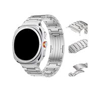 PPzsyxx Quick Release Titanium Strap For Samsung Watch Ultra2 2025 47mm Bracelet Watchband Correa For Galaxy Watch 8-7 Ultra Strap Accessories(Silver,For Galaxy Ultra 2025)