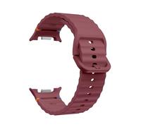 PPzsyxx Silicone Band For Samsung Galaxy Watch 8 40mm 44mm Correa pulseira Bracelet For Galaxy Watch8 Classic 46mm Sport Strap Accessories(Wine red,For Watch 8 40mm)
