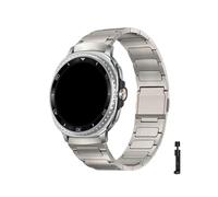 PPzsyxx Titanium Band For Samsung Galaxy Watch 8 40mm 44mm 8Classic 46mm Business Bracelet For Samsung Watch Ultra 47mm Replace Strap Accessories(Titanium,For Galaxy 8 44mm)