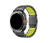 PPzsyxx Titanium Band For Samsung Watch Ultra 2025 2024 24mm Width Metal Strap For Samsung Galaxy Watch Ultra2 47mm Watchband Accessories(Black green,For Galaxy Ultra 2025)