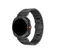 PPzsyxx Titanium Bands For Samsung Galaxy Watch 8 44mm 40mm 8Classic 46mm No Gaps Strap For Samsung Watch Ultra 47mm Replace Bracelet Accessories(Black,For 8Classic 46mmm)