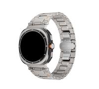 PPzsyxx Titanium Bands For Samsung Galaxy Watch 8 44mm 40mm 8Classic 46mm No Gaps Strap For Samsung Watch Ultra 47mm Replace Bracelet Accessories(Titanium,For Galaxy 8 44mm)