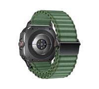 PPzsyxx Wide Ripple Nylon Strap For Samsung Galaxy Watch Ultra2(2025) Band Bracelet For GALAXY 7 Ultra 47mm Sport Wristband Accessories(Army Green,For Watch Ultra2(2025))