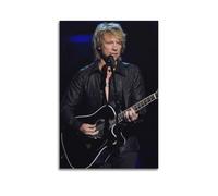 PPZXYEBM Singer Poster Joon Bon Jovi Poster Decorative Painting Canvas Wall Posters And Art Picture Print Modern Family Bedroom Decor Posters 12x18inch(30x45cm)
