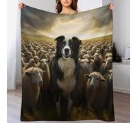 PPZYY Border Collie Blanket,Soft Warm Throw Blankets Kids Or Adults for Crib Bed Couch Chair Four Seasons Living Room Travel Outdoor （180×200cm）