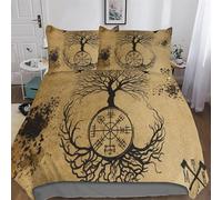 PPZYY Viking Myth Duvet Cover Set Quilt Covers With Pillowcases Soft Bedding Sets 3Pcs Set, for Kids Adult Bed Linen Comforter Cover Double (200x200cm)