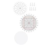 Pqahffowr 10-Piece Rotary Punching Platform, Stamp and Rotary Tool for Punching Circles, Locks Into Place at 24 Equal Intervals