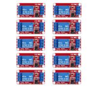 Pqahffowr 10pcs Relay Module DC 12V Relay Board 1 Channel with Optocoupler Isolation Support High or Low Level