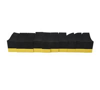 Pqahffowr 10pcs U-Shape Auto Tyre Car Tire Wheels Truck Brush Paint Care Wash Cleaning Wax Polishing Sponge Washer Wipe
