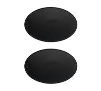 Pqahffowr 2 Piece Retro Placemat European French Style Oval Insulation Mat PU Leather Western Dining Table Mat Home D