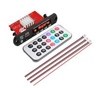 Pqahffowr 2X60W Amplifier Bluetooth 5.0 MP3 Decoder Board Handsfree 12V Wireless Music Player Audio USB TF AUX FM Radio