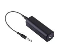 Pqahffowr 3.5mm Ground Loop Noise Isolator for Car Audio and Home Stereo Systems Black 1 Piece