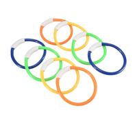 Pqahffowr 8PCS Pool Toys, Colorful Pool Rings for Kids, Underwater Training, Swimming Pool Dive Ring Toy for Kids Easy Install Easy to Use