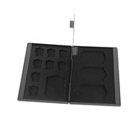 Pqahffowr Anti-Static, Mini Carrying Storage Box Memory Card Storage Box with Slots for 4 SD Cards and 8 TF Cards Memory Cards