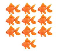 Pqahffowr Aquarium Orange Plastic Goldfish Ornament Aquarium Decoration 10 pcs