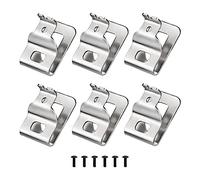 Pqahffowr Belt Clip, 6Pcs Stainless Steel Drill Tool Clips Hook Kit with Screws for N268241 Fit for 20V Power Tools DCD980 DCD985