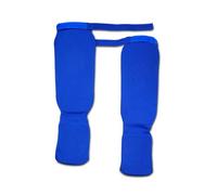 Pqahffowr Blue Karate Protective Gear Boxing Training Shin Guards Taekwondo Fighting Shin Guards and Instep Guards L