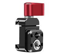Pqahffowr Camera Clamp Quick Release Rail Clip Mount 1/4 3/8 Hole for 20mm Video Light Mic Monitor Holder Gimbal Slider Extension
