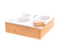 Pqahffowr Car Cup Holder Removable Couch Drink Holder Couch Organizer Handy Couch Tray Wooden Bed Cup Holder for Boat Bed Sofa,A