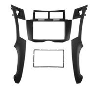 Pqahffowr Car Radio Fascia Trim Kit, 2 Din Dash Panel DVD Frame Install Kit for Vitz Platz 2005 2006 2007 2008-2011