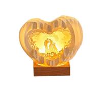 Pqahffowr Carved Lamp Creati Ve Three-Dimensional Birthday Gift Romantic Night Light Gift Ornaments, Suitable for Women'S Gifts B
