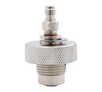 Pqahffowr DIN Valve Filling Adapter for Diving Air Tools, 300 Bar, Male/Female, Stainless Steel