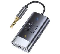 Pqahffowr G76 Car Mobile Phone Home Bluetooth Hands-Free Call Audio Receiver Transmitter Stereo Card MP3 Player