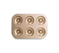 Pqahffowr Holes Donut Cake Mold Baking Cake Mold Cake Mold DIY Chocolate Pastry Dessert Cookie Muffin Handmade Utensils Kitchen Accessories 6 Cup Gold