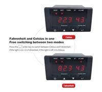 Pqahffowr HT-10 Incubator Thermostat Temperature Humidity Control with Humidification and Heating Indicator 110-220V Black Replacement Spare Parts Accessories