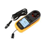 Pqahffowr Industrial Agriculture Digital Anemometer Backlight Display Five Types of Wind Speed Units Yellow&Black 1 PCS