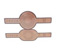 Pqahffowr Insulation Pad Round Bottom and Oval Bottom Set Long Handle Pad Anti-Scalding Easy-to-Grab Bread Transfer Pad B