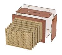 Pqahffowr Money Box with Reusable Small Financial Management Non- Wood Wooden Money Box Box with Saving Odorless Easy Install Easy to Use D