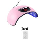 Pqahffowr Nail Dryer LED Nail Lamp UV Lamp for Curing All Gel Nail Polish Portable Nail Dry Lamp with USB Cord Pink Easy Install Easy to Use