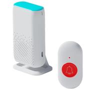 Pqahffowr New D320 Flash Vibration Wireless Doorbell Smart Elderly Pager Waterproof Wireless Emergency Pager Nurse Alert System A