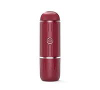 Pqahffowr New Mini Capsule Coffee Powder Dual-Purpose Portable Electric Semi-Automatic Car Handheld Heated Espresso Machine, Easy Install Red
